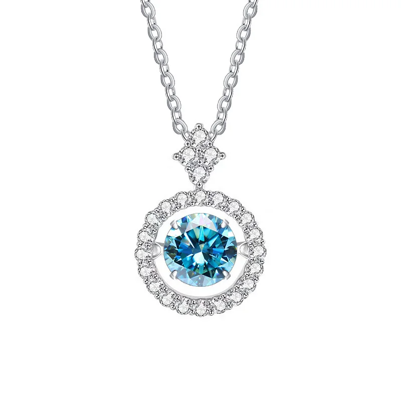 BIJOUX STORY 1CT Moissanit Anhänger für Frauen Simulierte Diamant Halskette S925 Sterling Silber Schmuck Mädchen Valentinstag Geschenk – Detail 14