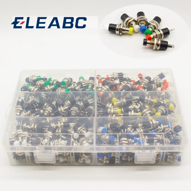 Micro Interruptor Momentâneo de Ligar e Desligar o Botão Pressione o Interruptor de Reconjunto Normalmente Aberto no no mm 300 Pcs