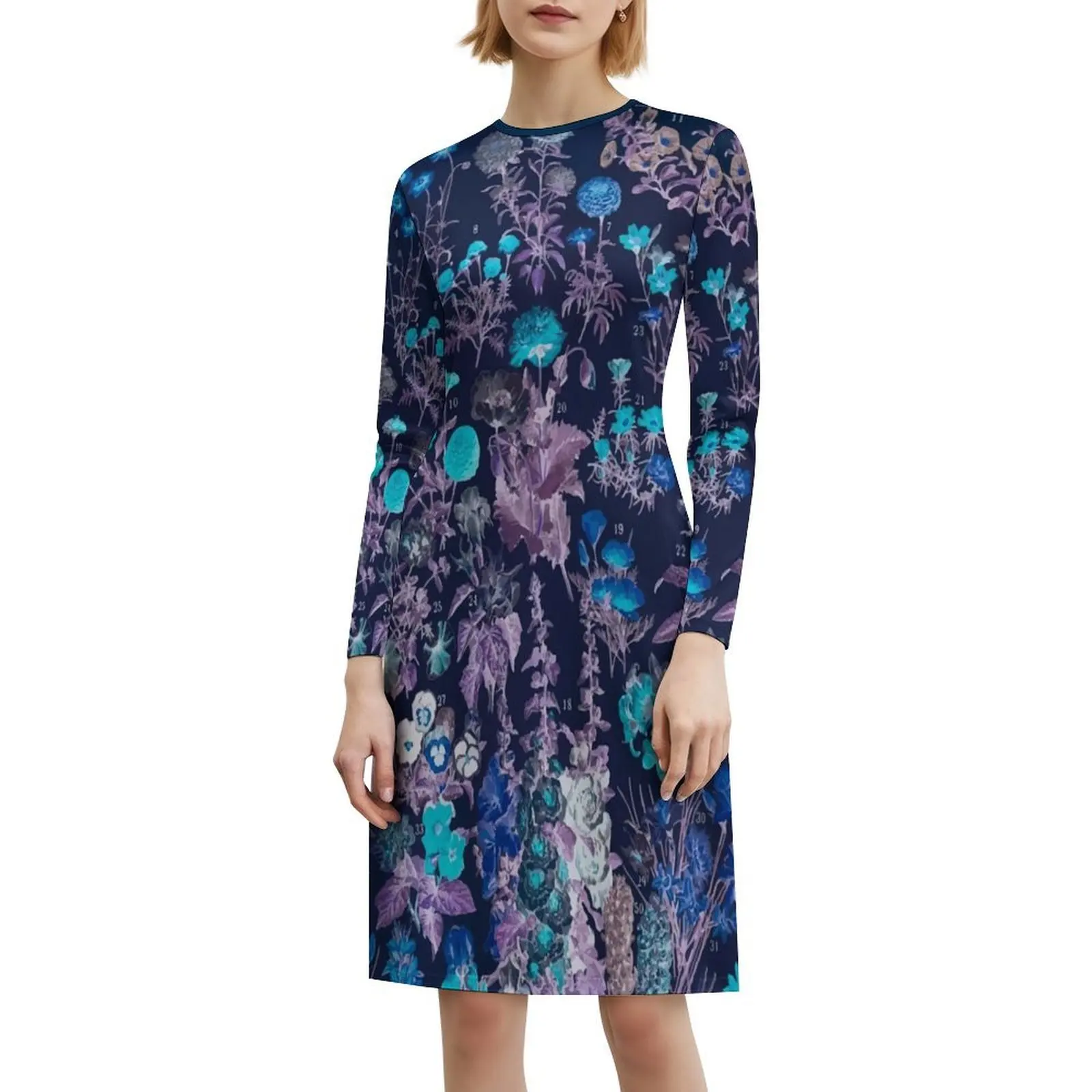 أدولف ميلوت فلورز فستان هيب هوب نسائي مقلوب ملابس الشارع الشهير جرافيك طباعة ملابس نادي الحفلات أدولف ميلوت بويسونز صب