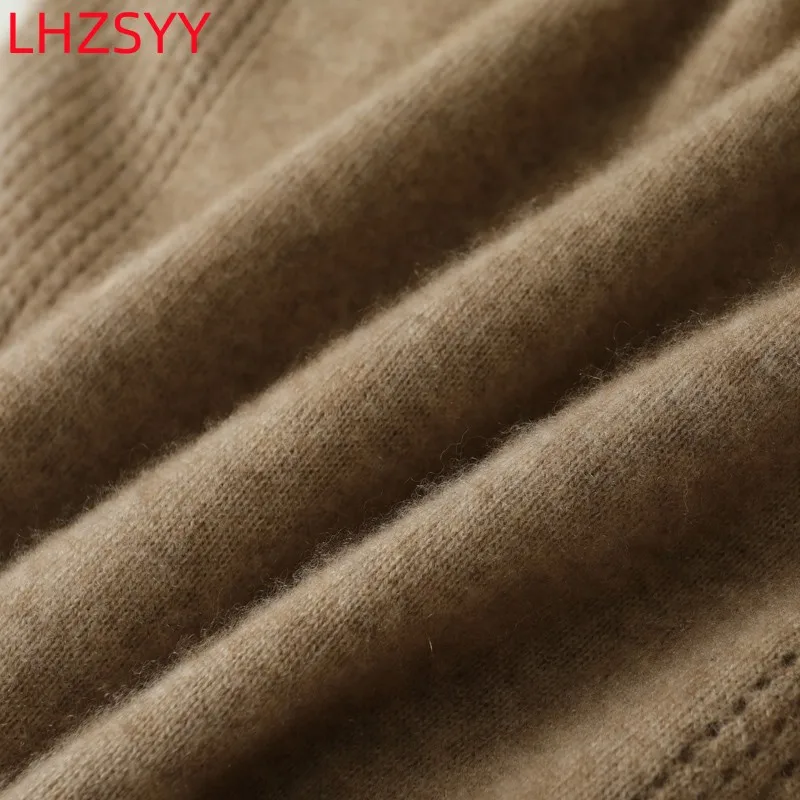 LHZSYY 100% Pure Cashmere Halter Vest Women\' V-Neck Inside Vest Four Seasons New Knit Sling Shirt High Quality Sleeveless Blouse