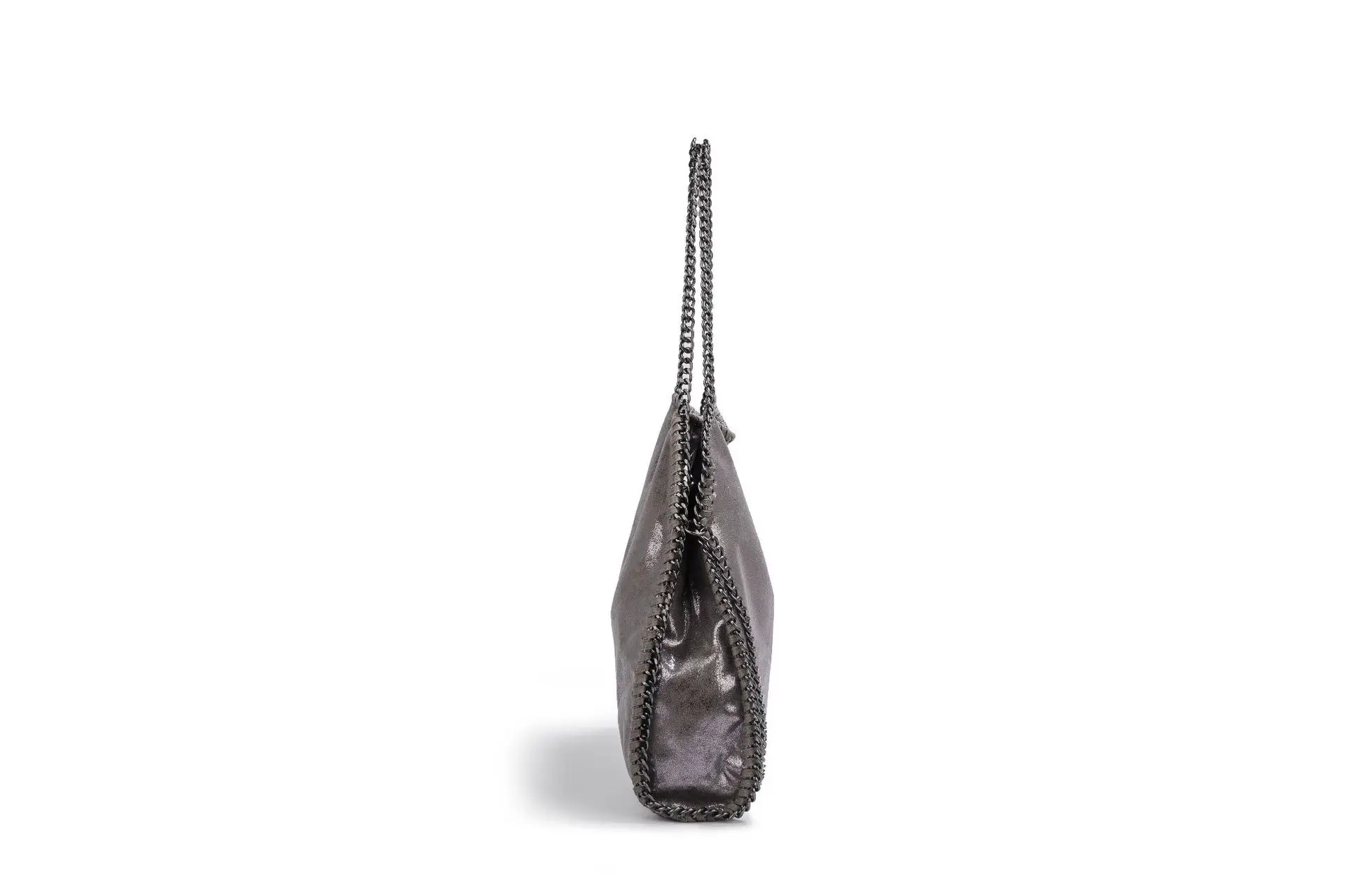 Mode frauen Kette Schulter Tasche Vintage Große Kapazität Umhängetasche Weibliche Faltbare Einfarbig Handtaschen Einkaufstaschen – Detail 9