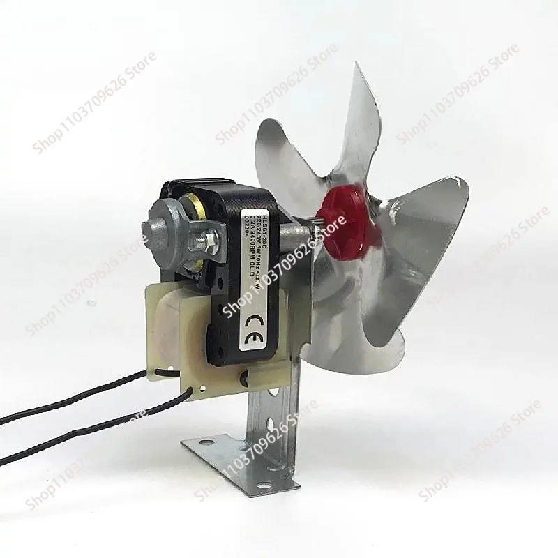 Motor de ventilador para refrigerador y congelador, cubierta de motor de ventilador de refrigeración, pie de fijación, ventilador de refrigerador con aspas 220V