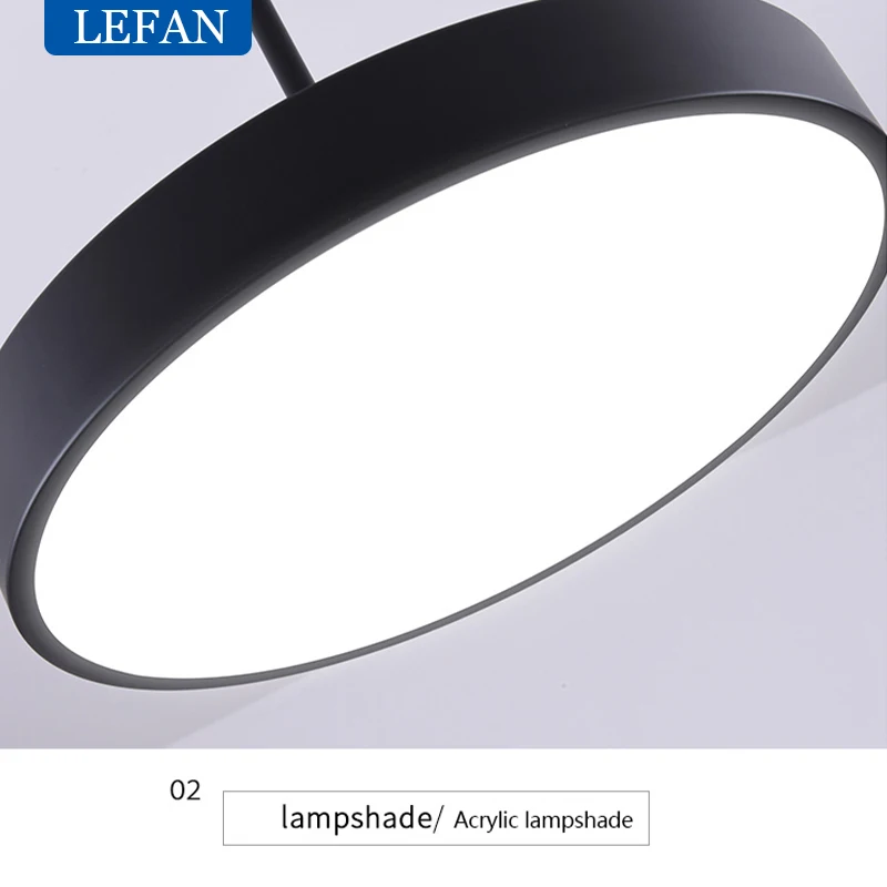 Lámpara de techo redonda led simple moderna, candelabro de personalidad creativa para restaurante, estudio, tienda de ropa, tienda y oficina