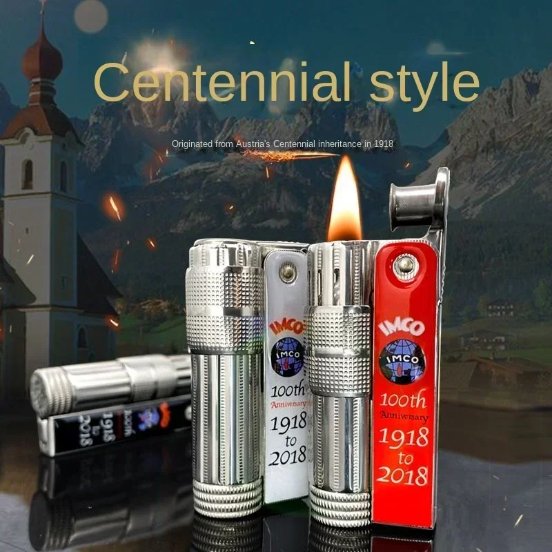 

IMCO Brand (1918-2018) 100th Anniversary Commemorative Mechanical Kerosene Lighter Flint Wheel Windproof Limited Edition Lighter