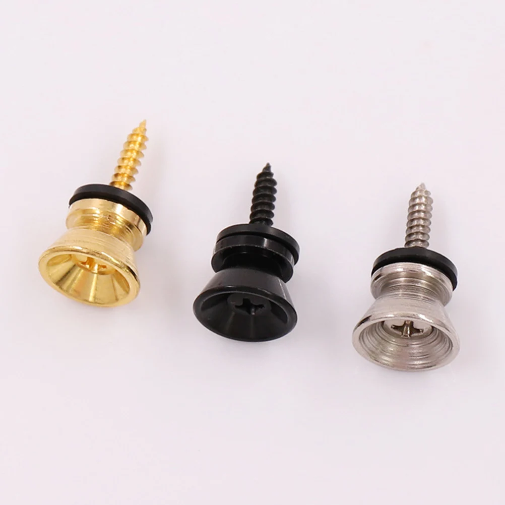 

9Pcs Guitar Strap Lock Bass Electric Anti-Stripping Button Easy Install Stable Instrument Buckle Guitar Strap Buckle