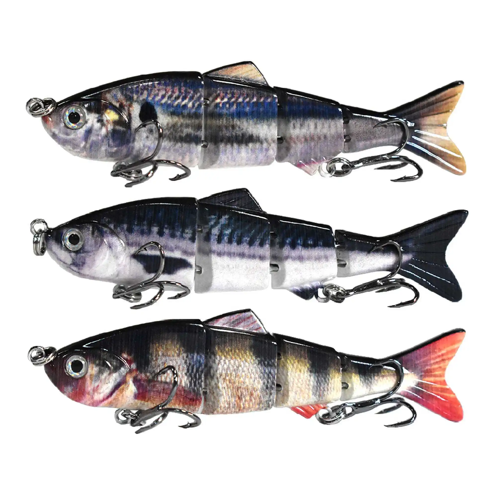 

Slow Sinking Jointed Fishing Lures 10cm Crank Hard Artificial Bait Plastic 10cm 10g Mini Swimbait