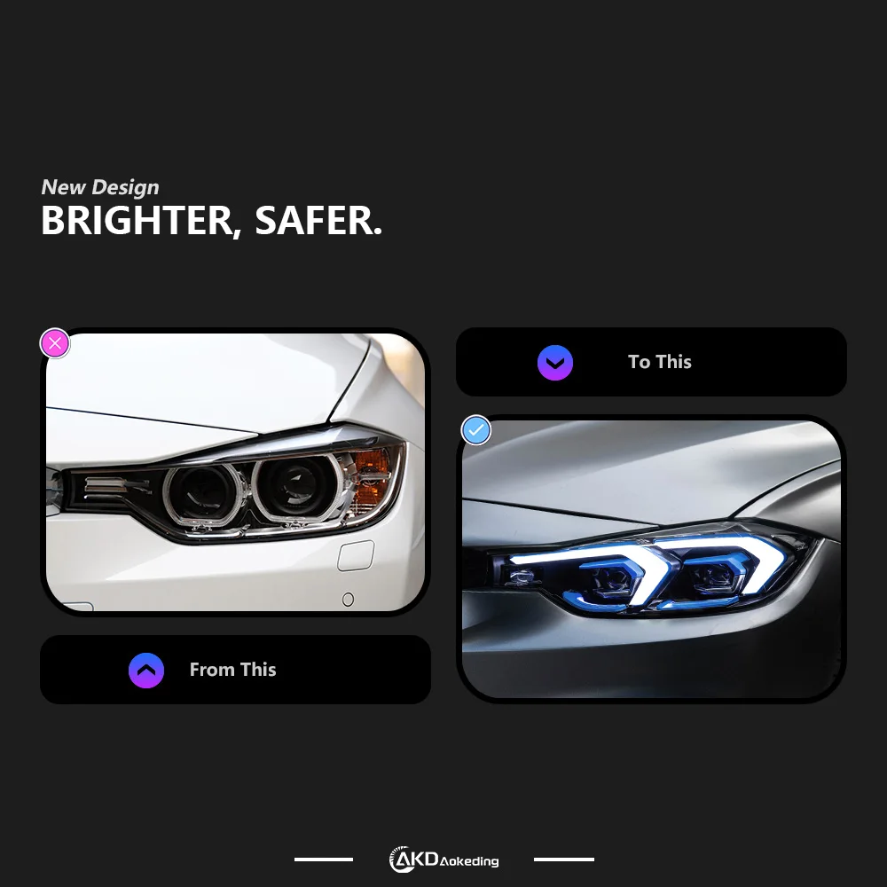 Car Lights for BMW 2012-2019 F30 LED Headlight F31 Head Lamp 318i 320i 325i 328i 330i 335i DRL Automotive Accessories