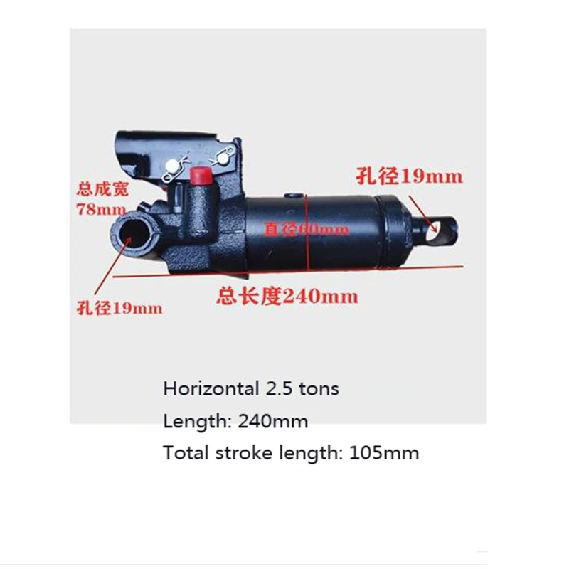 Automotive Hydraulic 3 Tons 4 Tons Horizontal Double Plunger Jack Oil Cylinder Horizontal Top Oil Pump Core Assembly Drag Top Oi