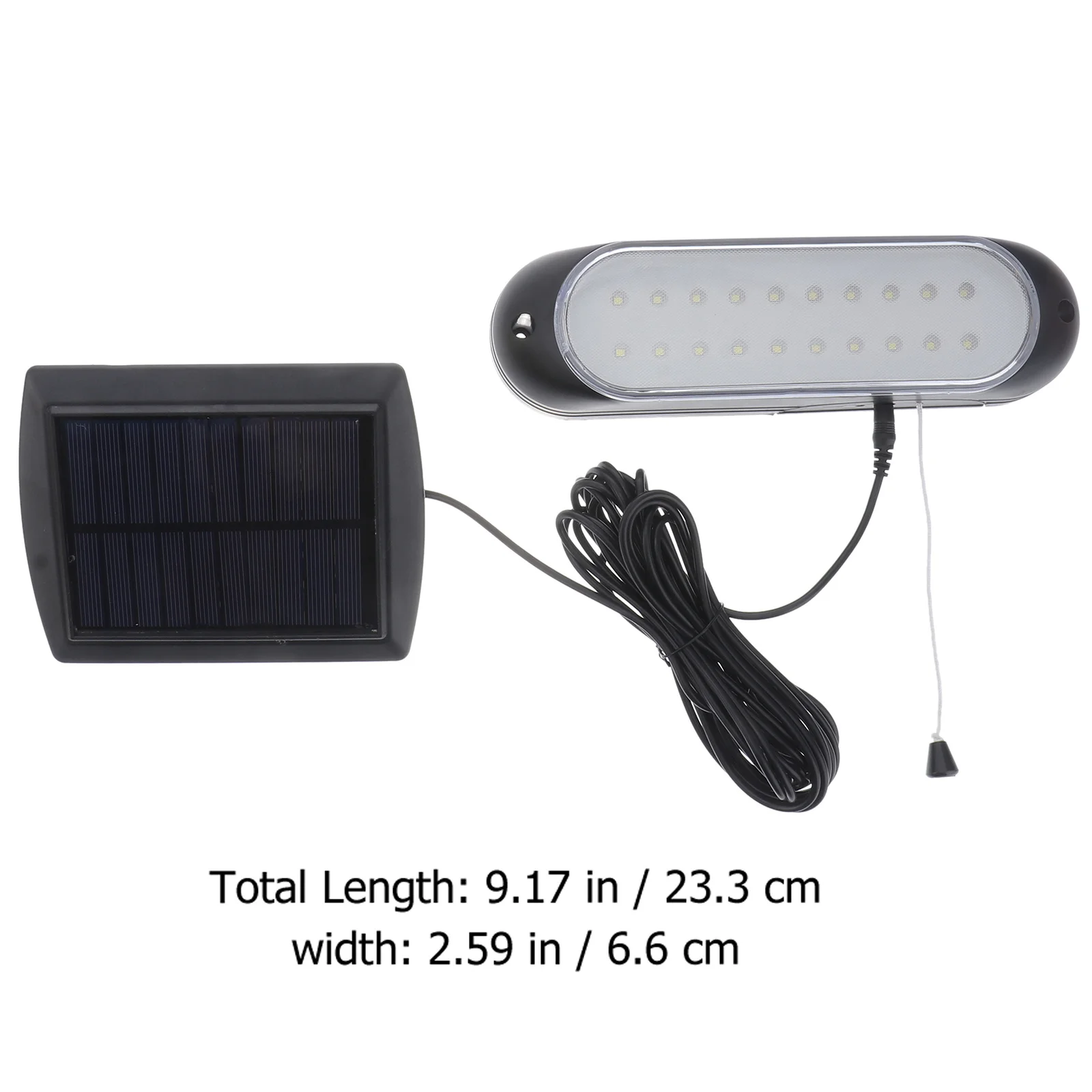 مجموعة واحدة من مصابيح الطاقة الشمسية الممتازة المقاومة للماء في الهواء الطلق مع خط ممتد للاستخدام الداخلي في ساحة الفناء والشرفة #4