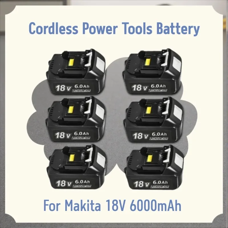 

For Makita 18V 6000mAh BL1830 BL1850 Cordless Power Tools Spare Lithium Battery Pack
