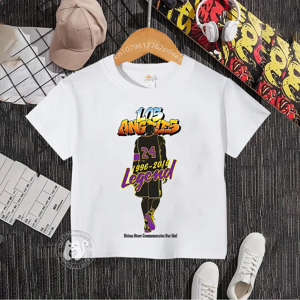 Teen 100% cotton short sleeve T-shirt Boys Girls Outdoor Harajuku casual sports top Cotton T-shirt summer kids wear