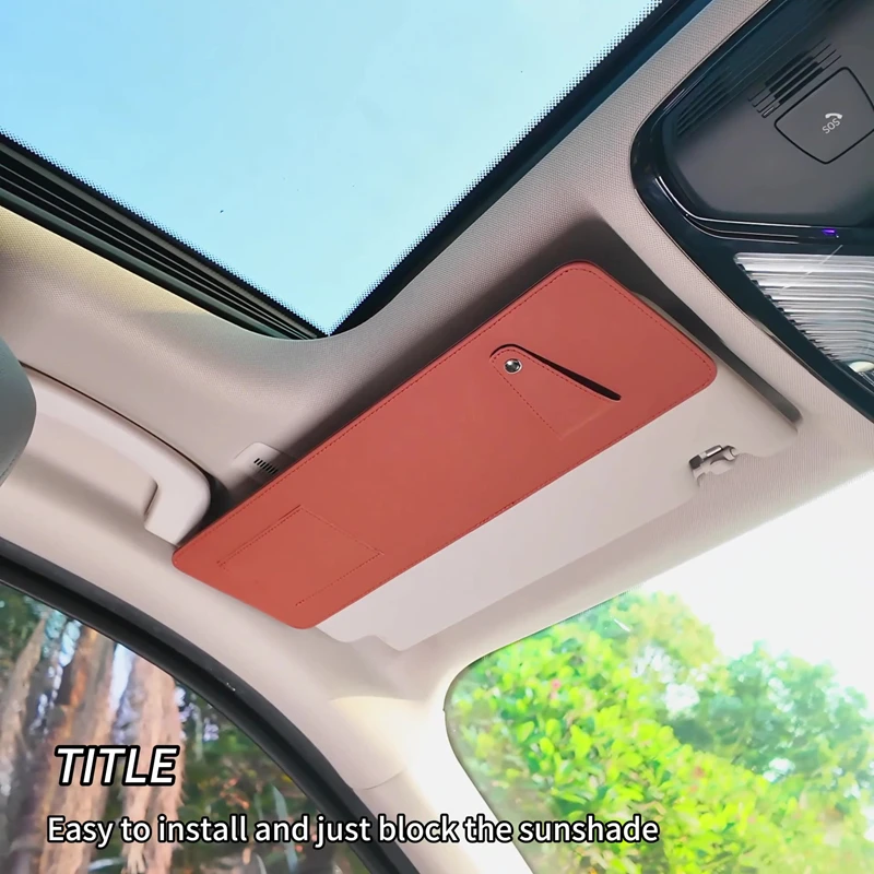 Car Sun Visor Extender Can Store Sundries Anti-glare Sun Blocker Car Window Sunshade Universal For Auto Accessories 2026