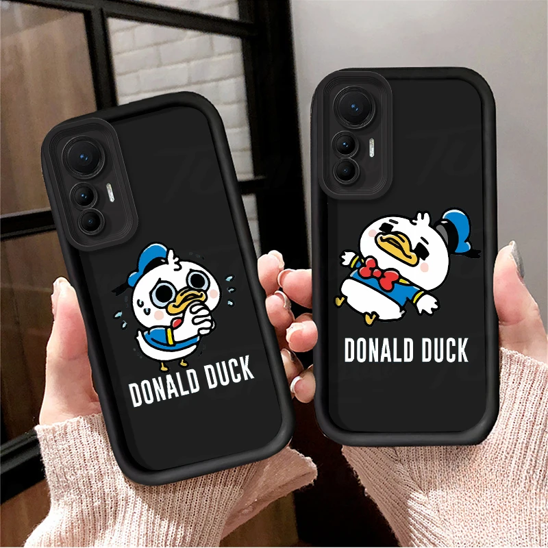 Capa de silicone macia para Xiaomi Redmi Note 13 12 11 Pro Plus 4G 5G 12S 11S 11S 10S 10 9 9S 8 12C 13C A3, Duck Donald Disney