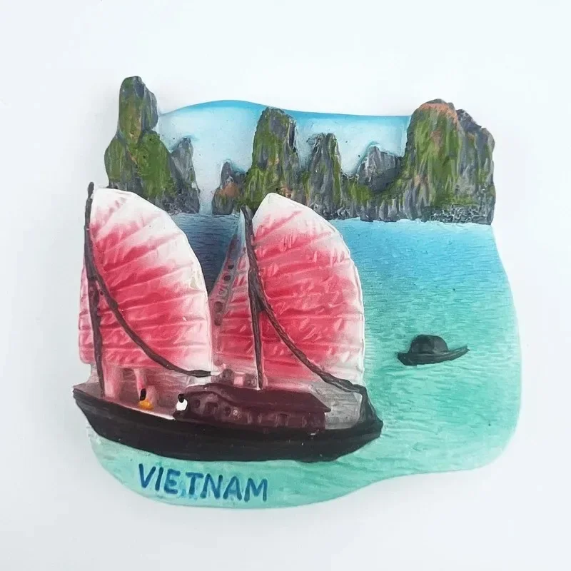 Vietnam Fridge Magnets Ha Long Bay Tourist Souvenirs Fridge Stickers Home Decor Wedding Gifts Photo Wall Magnetic Stickers