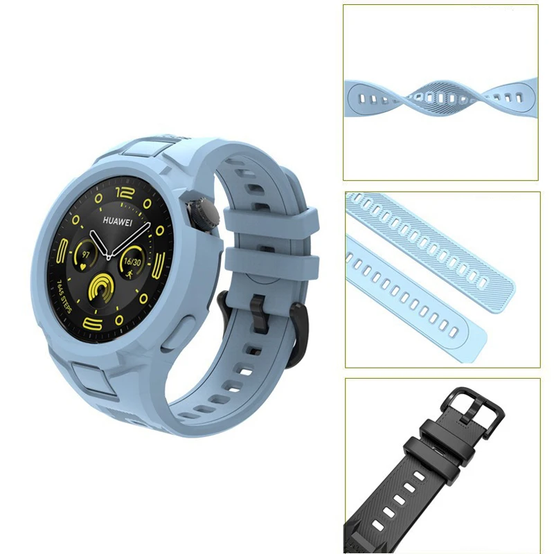 TPU Frame Shell Cover Wrist Watchband Protector For Huawei Watch GT 5/4/3 GT5 GT4 46mm 41mm GT3 42mm Strap Band Wristband Case