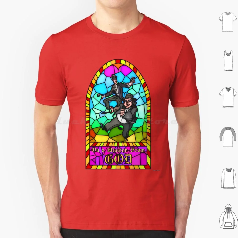 On A Mission From God T Shirt Cotton Men Women DIY Print The Blues Brothers Blues Brothers Jake Elwood John Belushi Dan Akroyd