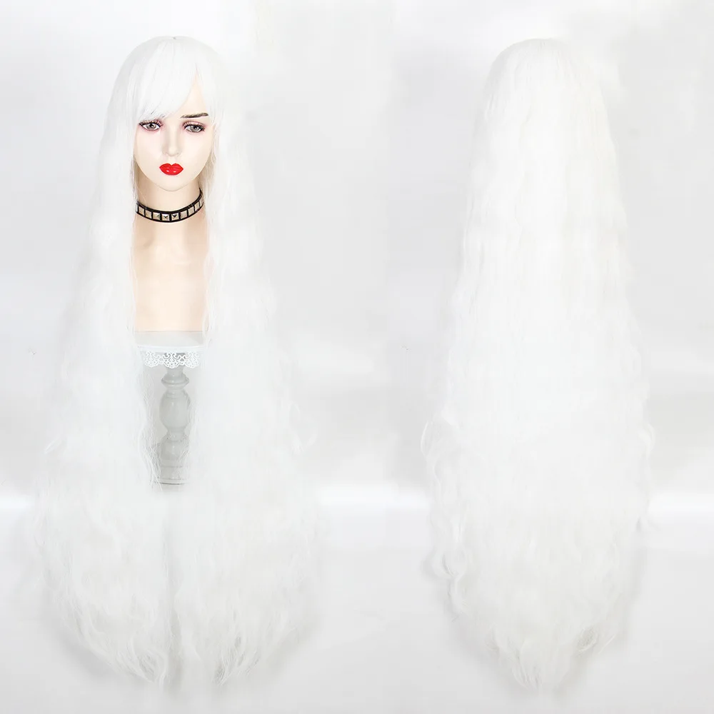 Internet Celebrity Girl Cos Wig Lolita Lolita Artificial AI Beige Egg Roll Long Hair 120cm