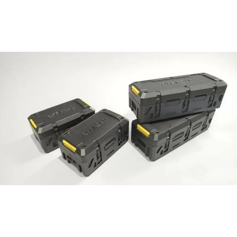 

Roof Cargo Box for 1/10 1/8 RC Crawler, Scale Roof Storage Box, Scale Accessory for RC Wrangler/ KM Tank 300 RC Car Luggage Box
