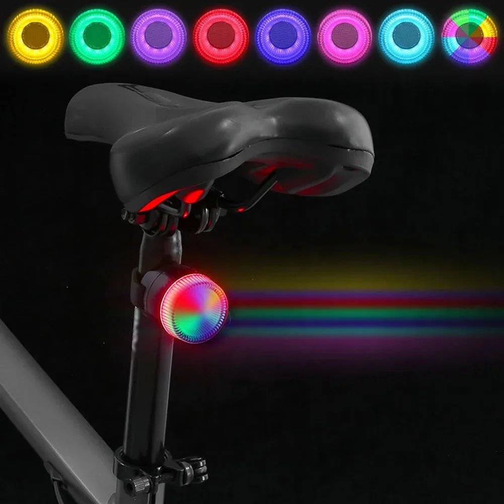 

Bicycle LED Taillight Warning Rear light Type-C Charging 8 Modes Tail Lights Colorful for Night Riding Cycling Accessories