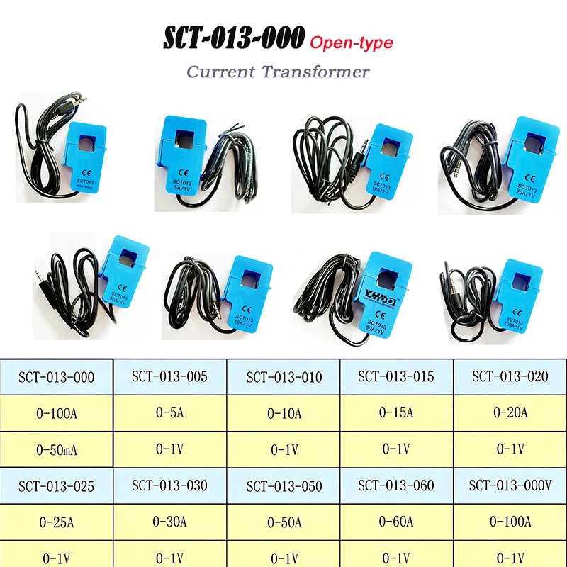 SCT-013-000 Open-type current transformer 10A 15A 20A 30A 50A 100A 1%