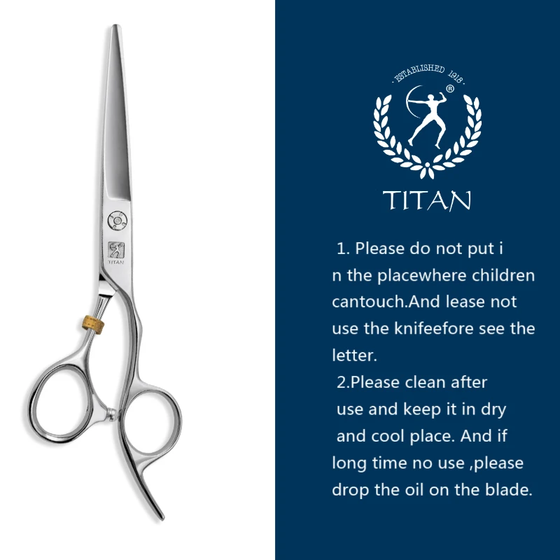 Titan Professional 6,0 Zoll Haarschere, Salonschere, Effilierschere, Friseurschere – Detail 1