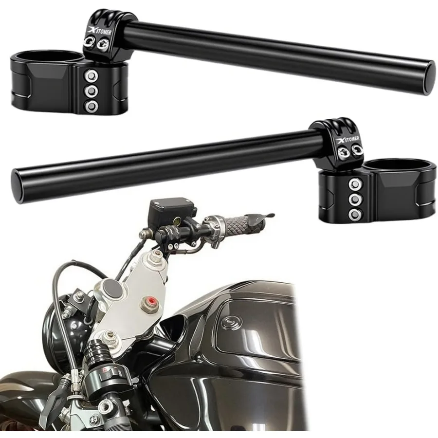 

50mm Motorcycle CNC Adjustable Handlebar Clip-On Handle Bar Raiser Universal Fit For Adjustable Clip-on Handlebar Kit Clip Ons F