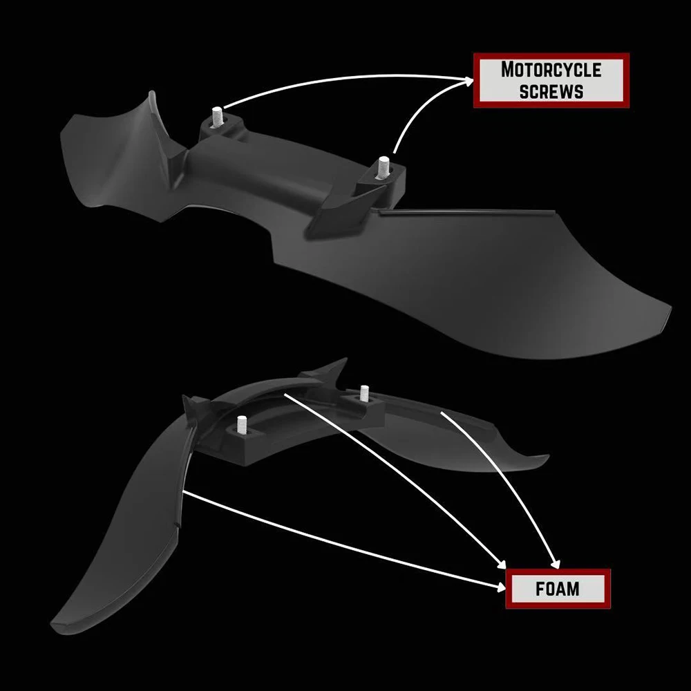 For YZF R7 2025 Motorcycle Downforce Naked Frontal Spoilers Winglet Aerodynamic Wing Front Spoiler Kit R7 2022-2025