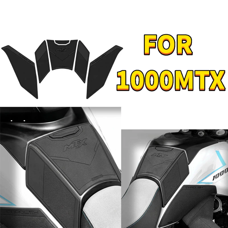 For CFMOTO 1000MT-X 1000 MTX Motorcycle Fuel Tank Pad Set Matte Rubber Sticker Anti Slip Knee Grip Gas Tank Protector