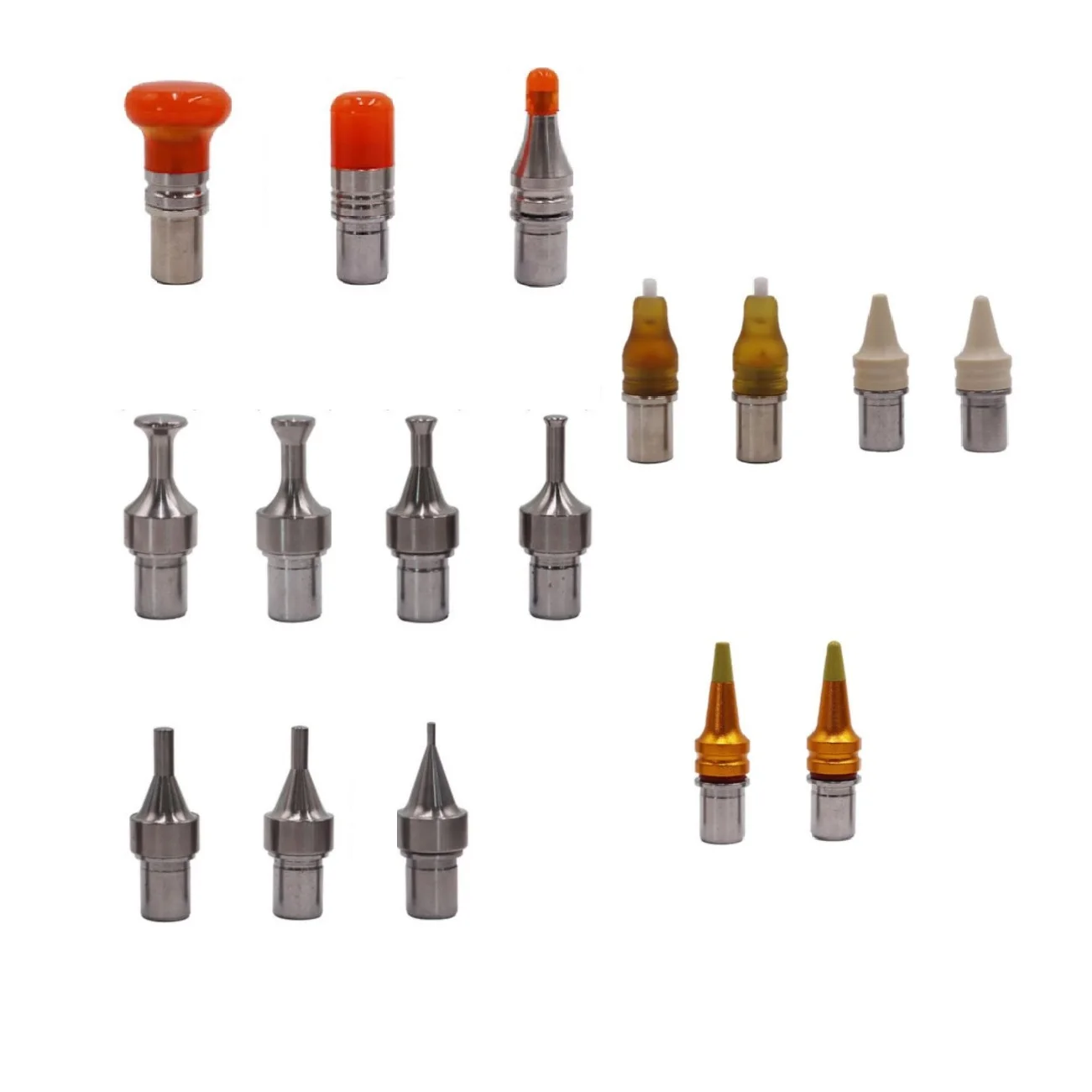 Car Dent Repair Puller Hammer Kit with Carbon Fiber Handle Magnetic Base and 16 Interchangeable Metal Finishing Tips
