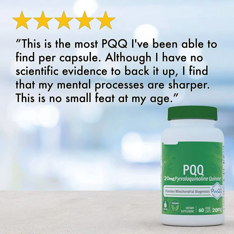 

60 Pills Of PQQ Capsule Promotes Mitochondrial Biogenesis Enhances Energy Provides Cell Vitality As A Health Food