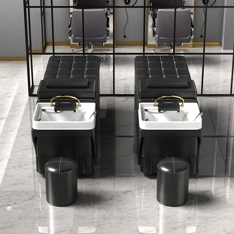 

Foot Basin Hair Washing Bed Japanese Comfort Massage Head Spa Shampoo Chair Salon Luxury Behandelstoel Salon Equipment MQ50SC