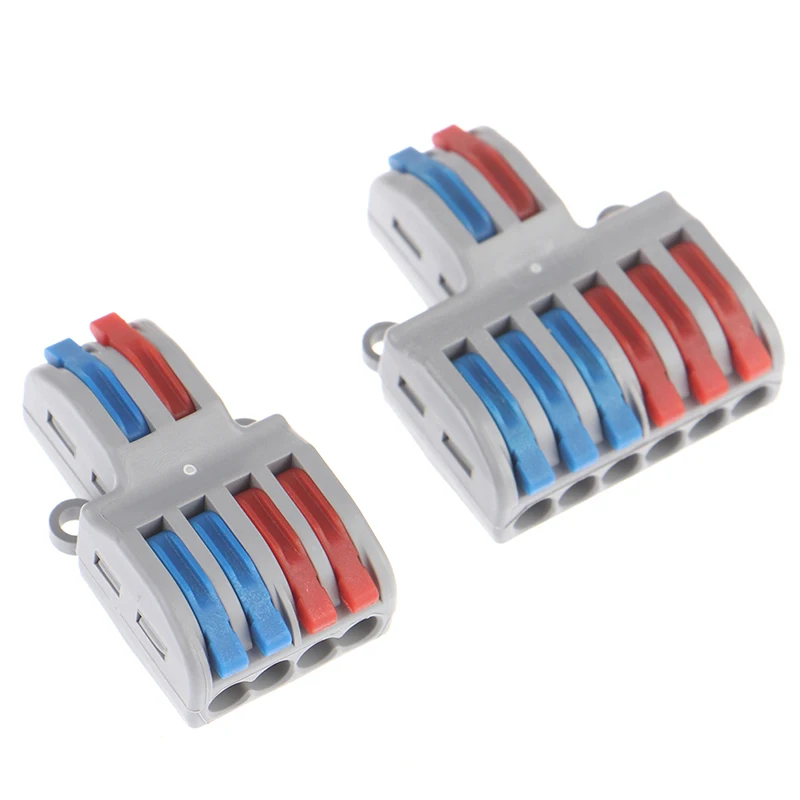 32A Flame Retardant PC Spring Lever Terminal Block Electric Cable Wire Connector PCT-222 SPL-62 SPL kq