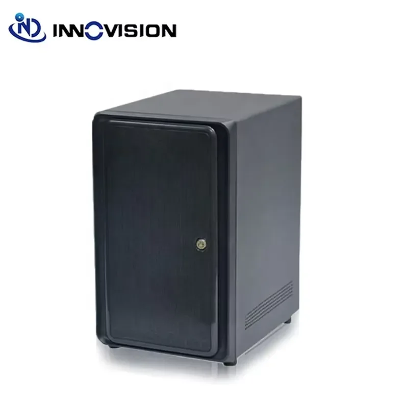 BOLRZO Security Lock Front Door Hotsawp 8 Bracket Mini ITX NAS Storage Chassis NAS Tower Case