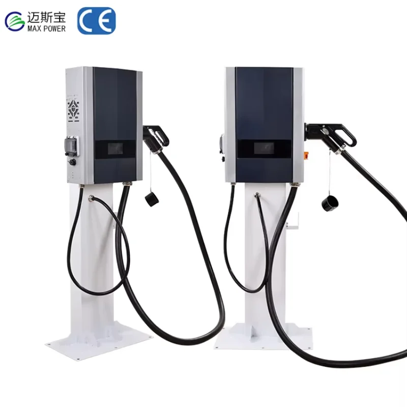 Ocpp 1.6 Ccs Chademo 7Kw 11Kw 22Kw Charger Dc Ev Charging Pile With Led Screen Evse Type 2 Wallbox Tuya Smart Ev Charger