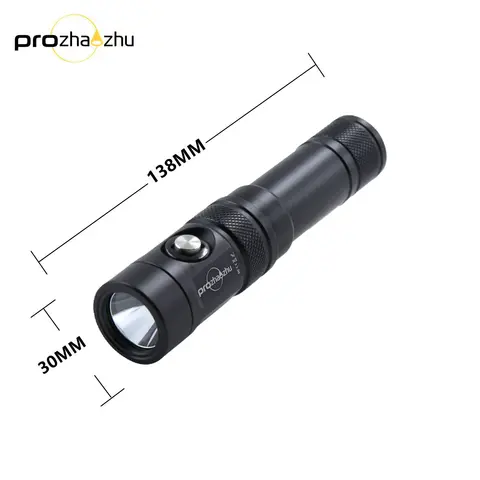 PROZHAOZHU DL-B50-K 2500 Lumen IP68 100M Rechargeable 21700 USB-C Charging Diving Flashlight