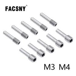 10 stücke M3 * 12mm M4 * 12mm Set Schraube Vorne/Hinten Stoßstange Pin Schrauben Mittleren Achse bolzen für 1/10 RC Crawler SCX10 Auto Modelle