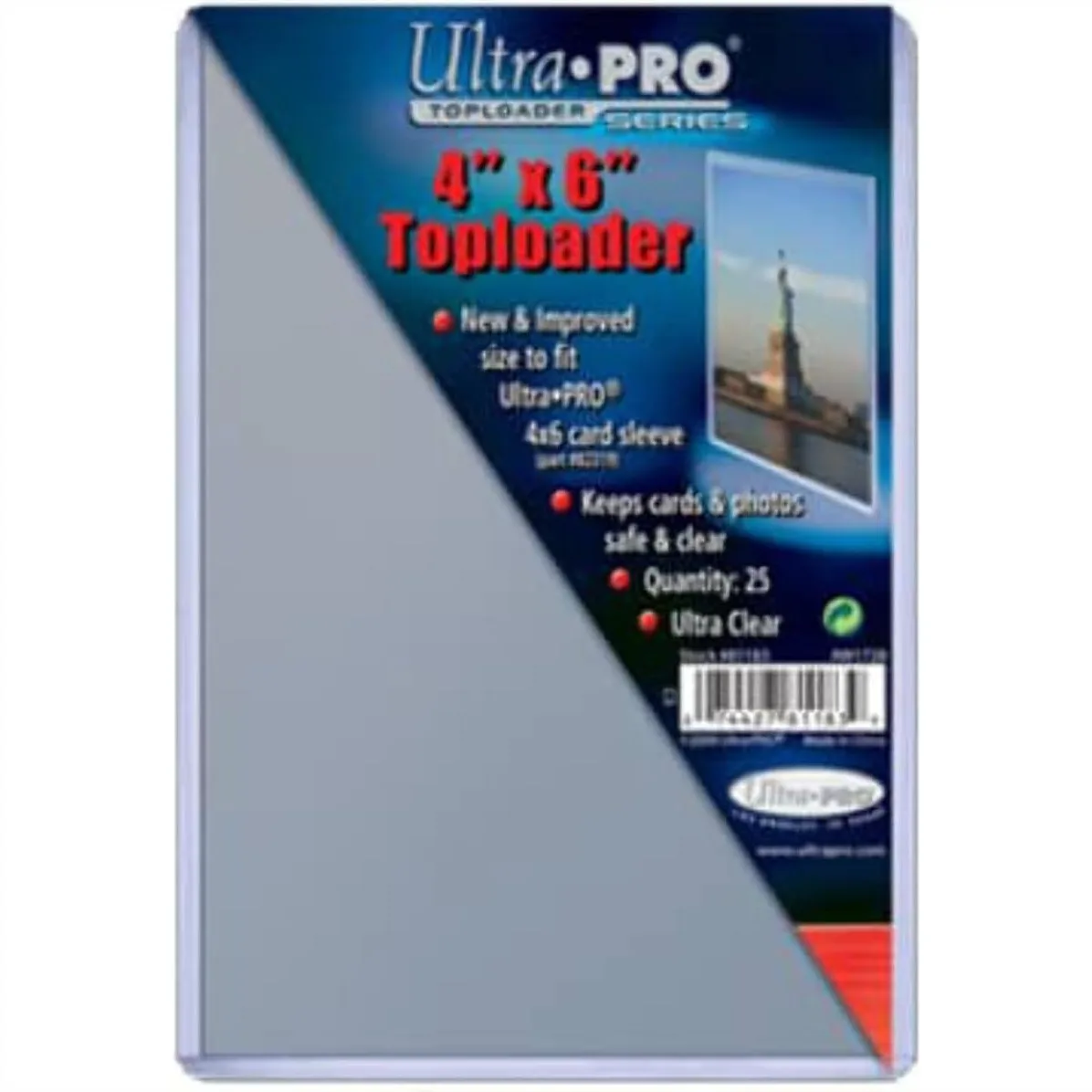 Ultra Pro Toploader de 4" x 6" (Paquete de 25), Protector Rígido de PVC para Tarjetas, Protección Súper Transparente para Tarjetas Coleccionables