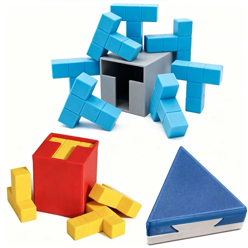3D Printed Impossible Triangle Logic 6T Puzzles Difficult Brain Teasers Fidget Toys For Focus And Stress Relief Teenager Adults