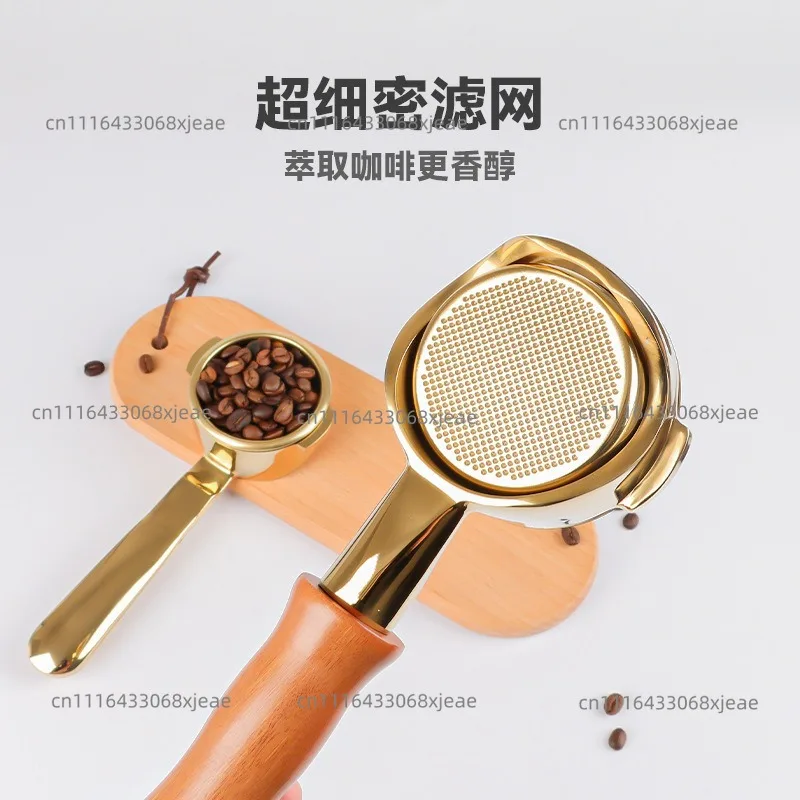 Coffee hollow bottomless handle rocket/Pegasus accessories 304 stainless steel metal integrated 58MM