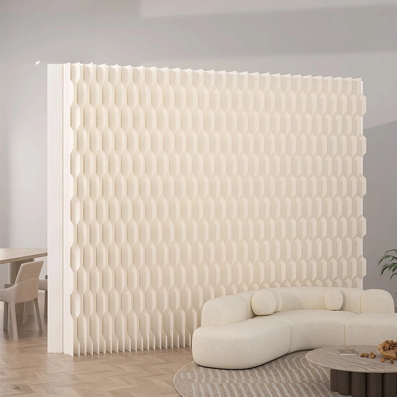 Screen partition office simple self-installed partition wall window background paper wall beauty salon partition board Internet