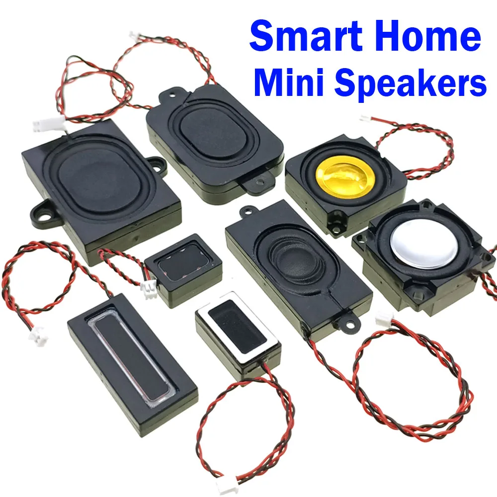 Mini Speaker 8Ω 1W 2W 4Ω 3W Full Range Cavity Sound Speaker Connector Smart Home Voice Speaker Box Audio DIY Bass Speaker
