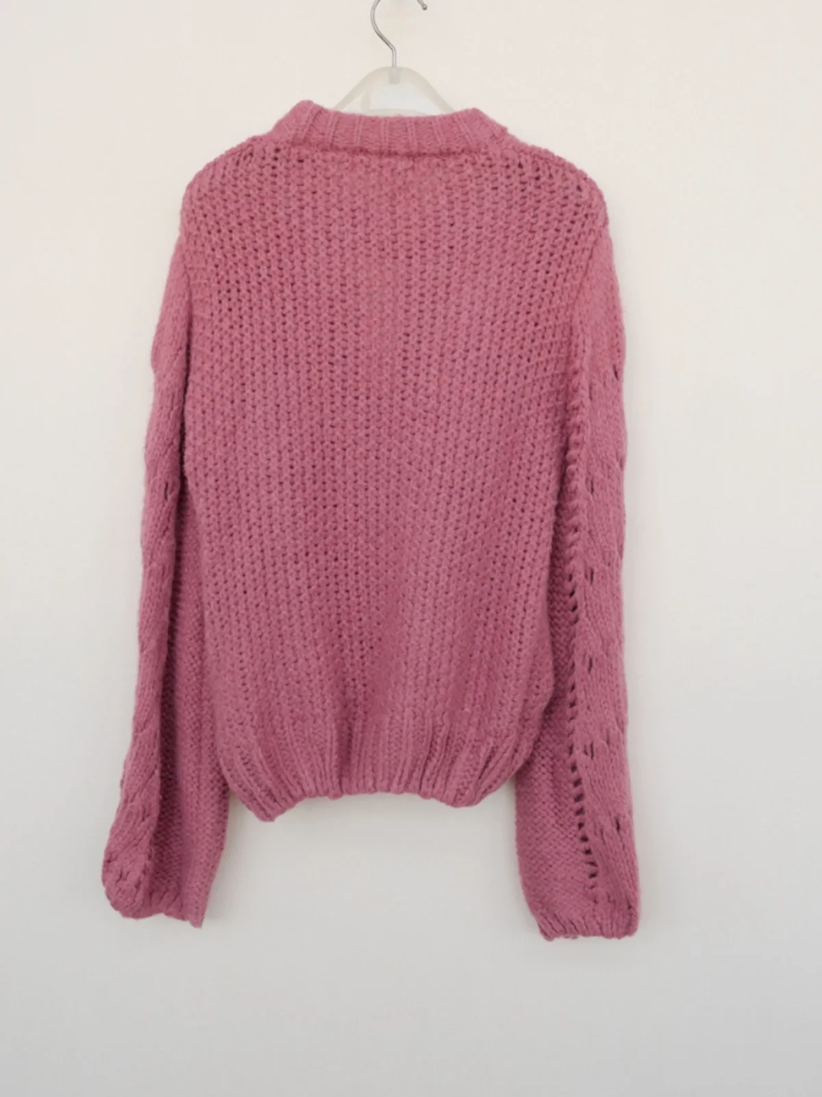 سترة نسائية محبوكة من Sweet Sle مستديرة Ne Coarse Yarn Camere Winter Faion كاجوال فضفاض مناسب طويل Sve 4A0630 Bean P...