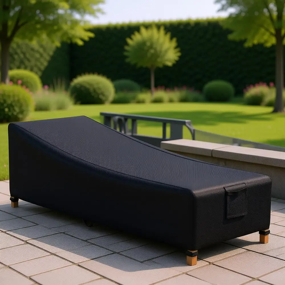 

2-Pack Heavy Duty Waterproof & UV-Resistant Outdoor Patio Lounge Chair Covers, 76x32