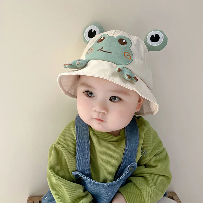

Kids Hats Cute Cartoon Animal Cotton Children's Hats For Baby Girl Soft Outdoor Sun Hat Windproof Hat Kids Accessories 6-24M