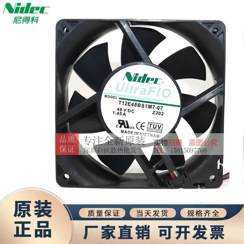 オリジナル純正輸入品-4線式ファン-t12e48bs1m7-07-a464-48vdc-145a用