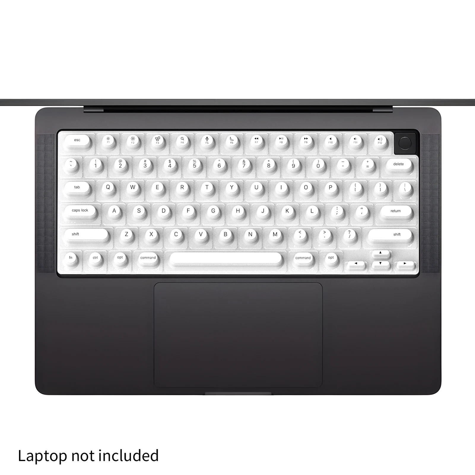 غطاء لوحة مفاتيح طويل للأظافر، واقي لوحة مفاتيح مرفوع لجهاز MacBook Pro/Air Nail Art، لوحة مفاتيح من السيليكون للاستخدام المكتبي أو الدراسة