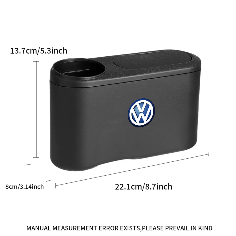 Car Interior Storage Case Car Door Hanging Trash Can Auto Interior Accessories For Volkswagen Golf Polo Tiguan GTI Passat Jetta