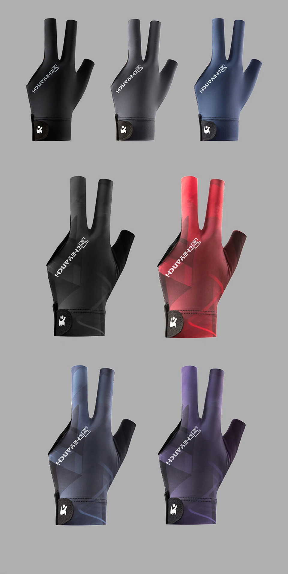 GTUBIKE 1PC Billard Handschuh Linke Hand Drei Finger Snooker Billard Handschuh Nicht Slip Aufkleber Elastizität Billard Training Handschuhe – Detail 12