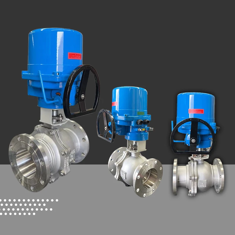 Factory 3-inch SUS304 SUS316 Electric Ball Valve with Class150 Flange Ends for Water OEM Automation System