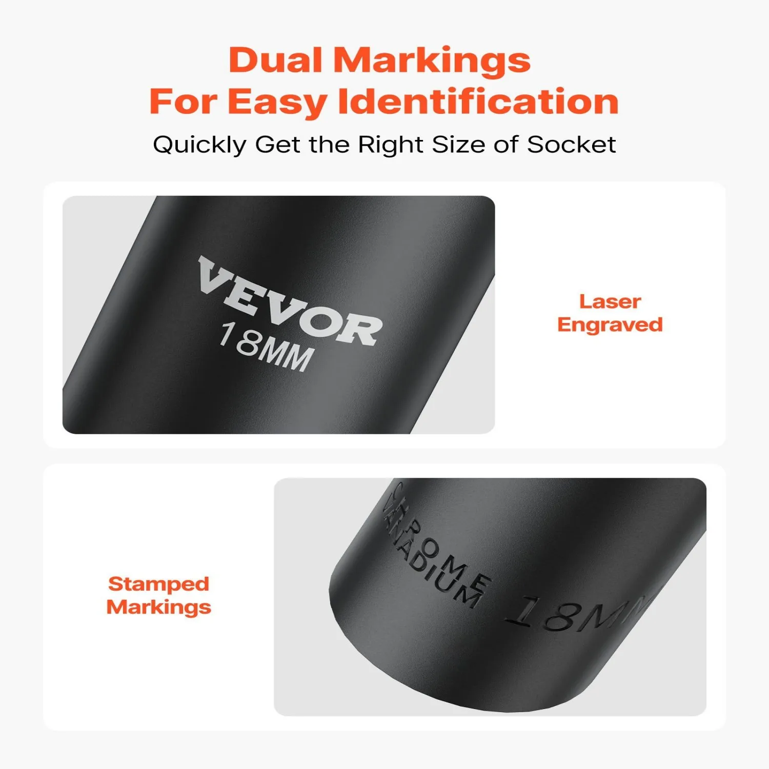 VEVOR Drive Impact Socket Set 1/2